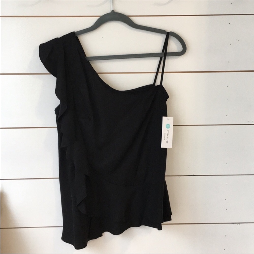 Napean Sea Road (NSR) Camille one shoulder blouse